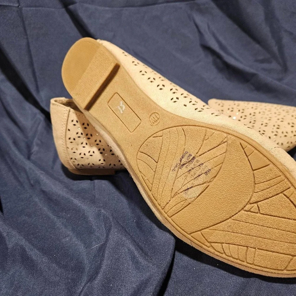 N/A perforated loafers leather